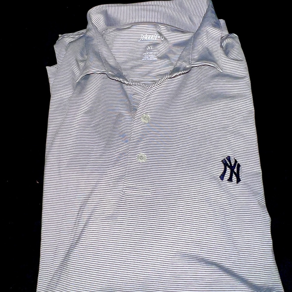 NY Yankees Striped Polo